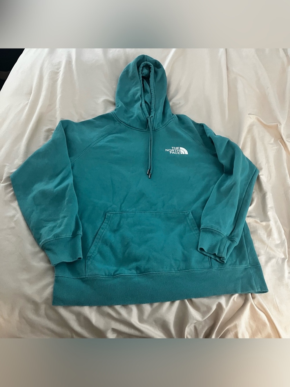 The North Face Women's Circular Design Box Logo Hoodie - Teal
